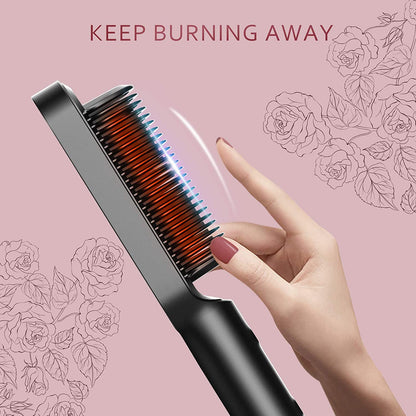 Hair Straightener Brush| 230°C Max