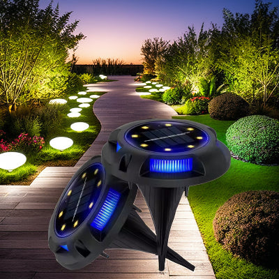 4-Pack Solar Outdoor Buried Lights