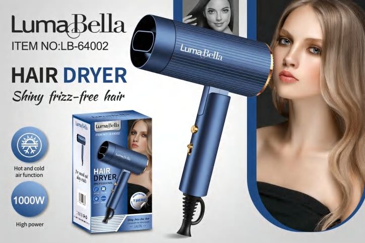 Hair Dryer | 1000W | Hot & Cold Air