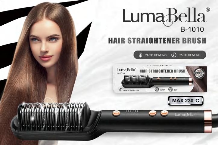 Hair Straightener Brush| 230°C Max