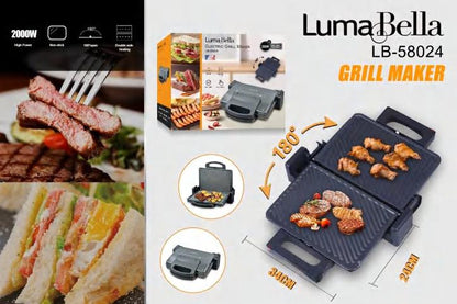 Grill Maker | 2000W | Double-Sided Heating