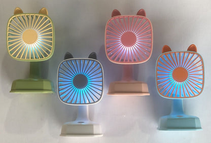 LED Desk Fan – Cute, Colorful & Cool!