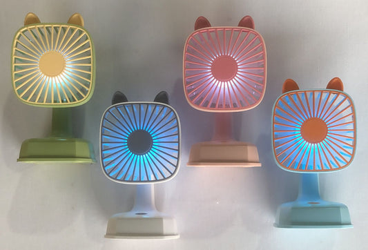 LED Desk Fan – Cute, Colorful & Cool!
