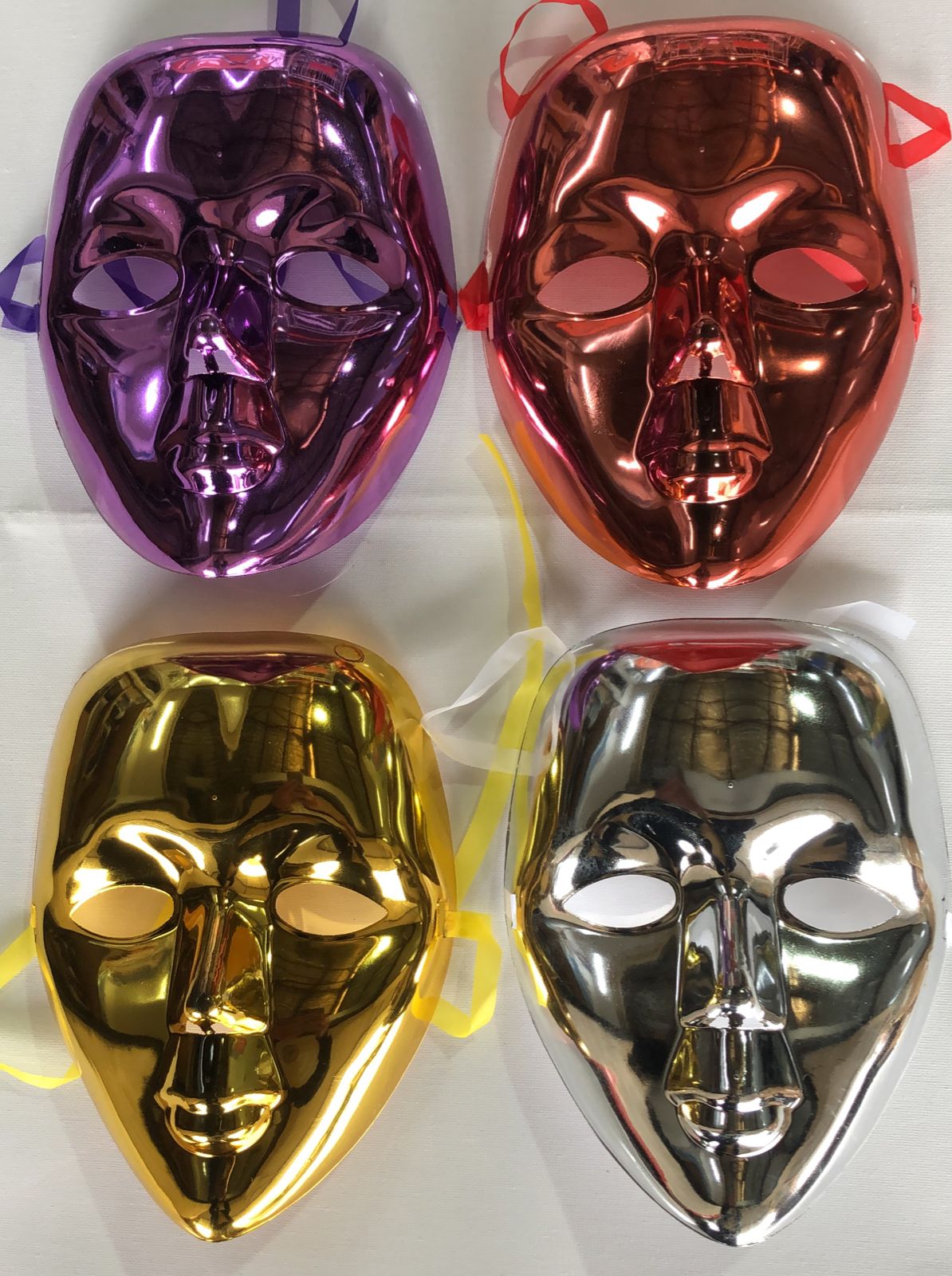Metallic Masquerade Party Masks