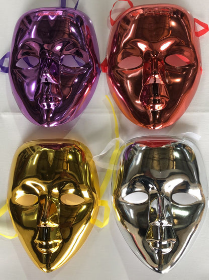 Metallic Masquerade Party Masks