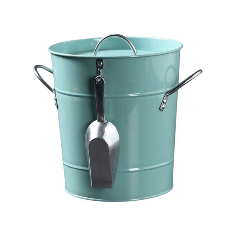 Bucket with Scoop - Metal Storage