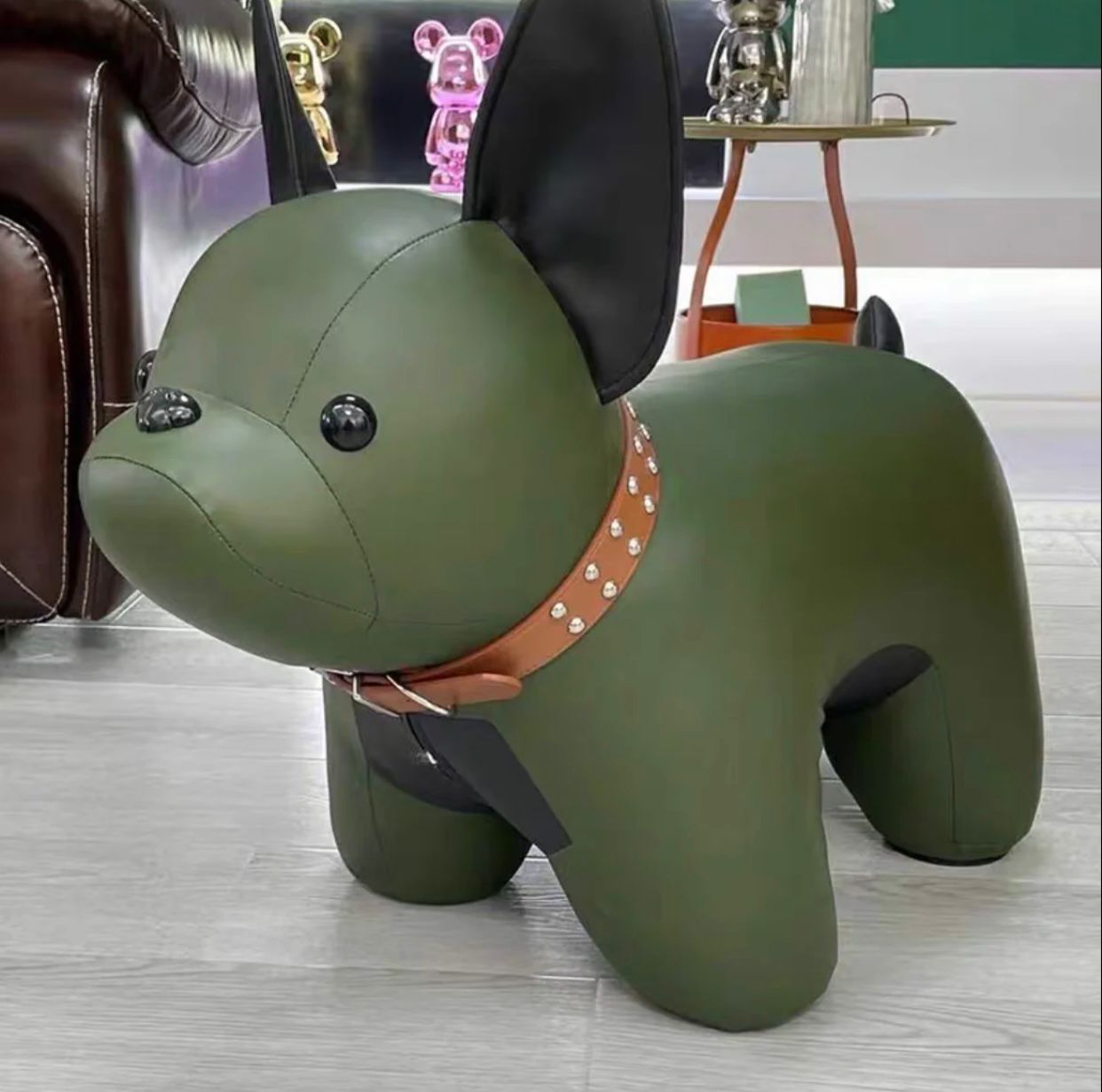 Dog Sofa Chair Ecological Cowhide Leather