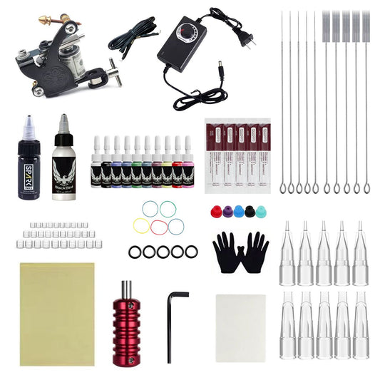 Tattoo Kit with Machine, Power Supply