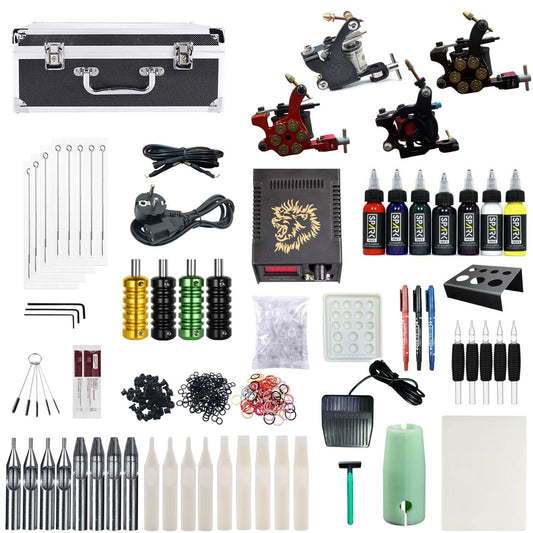 Tattoo Kit with 4 Machines