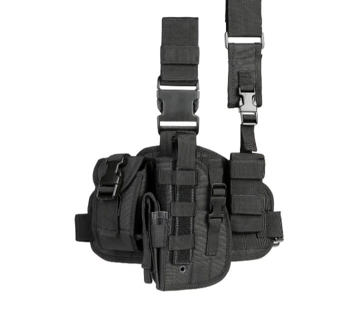 Multi-Compartment Tactical Thigh Holster