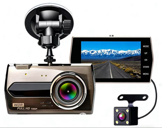 Dual Dash Camera System – Front & Rear HD Recording with Night Vision