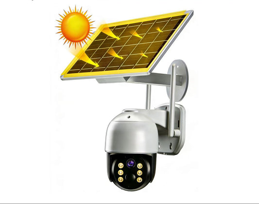 Solar-Powered Wireless Security Camera – Eco-Friendly HD Surveillance with Night Vision