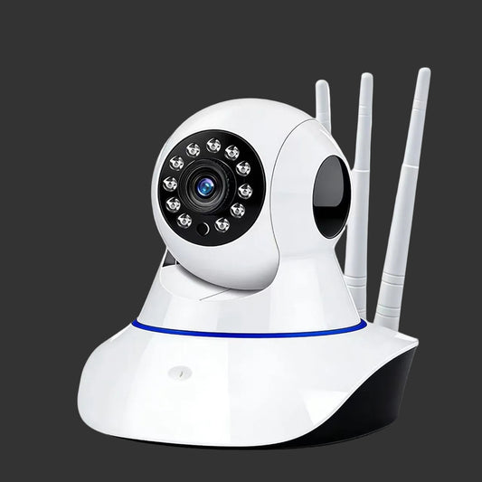 Triple-Antenna Wireless Security Camera – HD Night Vision + Motion Alerts