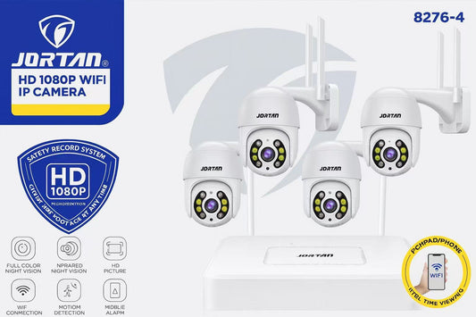 HD 1080P WiFi IP Camera Kit – Full-Color Night Vision + Mobile Monitoring