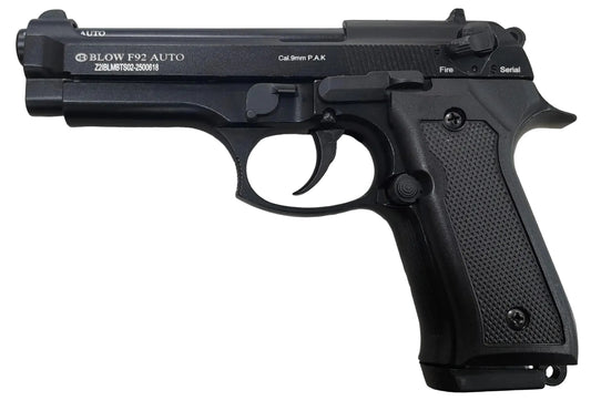 BLOW F92 AUTO 9mm P.A.K. Blank Pistol – Semi-Automatic Replica for Training