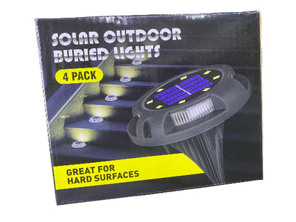 4-Pack Solar Outdoor Buried Lights