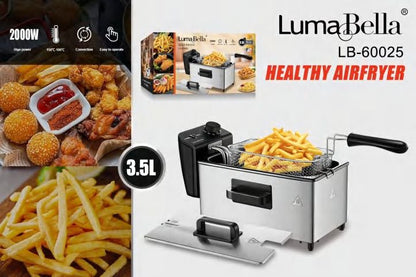 Deep Fryer | 3.5L Capacity | 2000W | Triple Basket | Easy Operation
