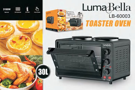 Toaster Oven – 30L | 3100W | Dual Hot Plates
