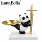 Panda Jewelry Organizer with Gold Tray - Luxury Ring & Accessory Holder