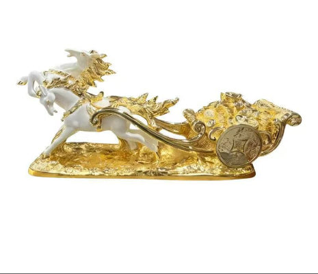 Prosperity Chariot Figurine - Feng Shui Wealth Symbol
