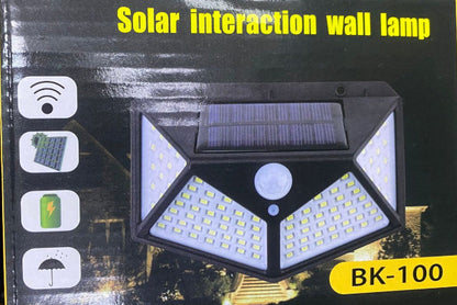 Solar Motion Sensor Wall Lamp – Waterproof LED Light for Outdoor Security