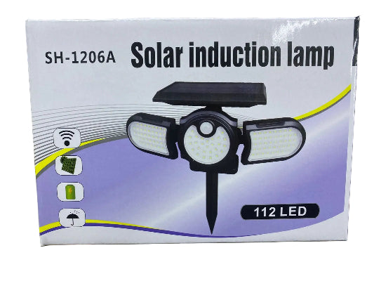 Solar Induction Lamp – 112 LED Motion Sensor Light for Outdoor Security