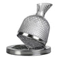 Luxury Crystal Glass Decanter Set – Premium Silver Base | Elegant Home Decor Gift