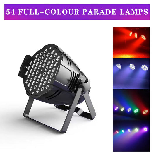 54 LED Full-Colour PAR Stage Light – RGB DJ Flood Lamp for Parties, Events & Stage