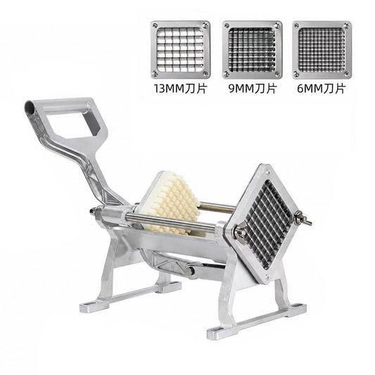 Commercial Stainless Steel French Fry Cutter – 3 Blade Sizes 6mm 9mm 13mm | Heavy Duty Potato Slicer