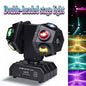 Double-Headed LED Mini Moving Stage Light – 12-Lens RGB Beam DJ Party Club Light