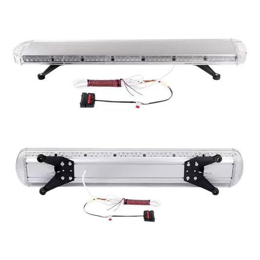 LED Emergency Strobe Light Bar – Full-Length Roof Warning Light | Police Amber White Beacon