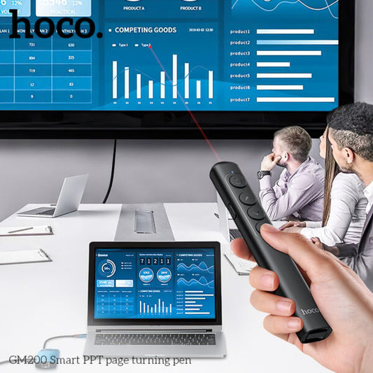 GM200 Wireless Presentation Remote with Laser Pointer | PowerPoint Clicker