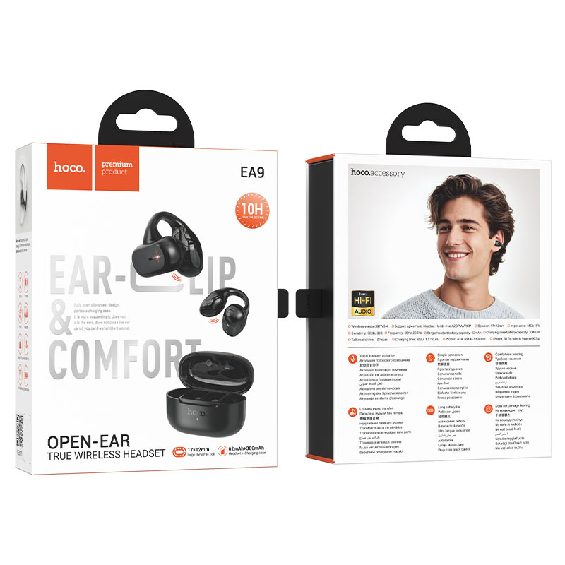 Wireless BT Headset – Open-Ear Comfort