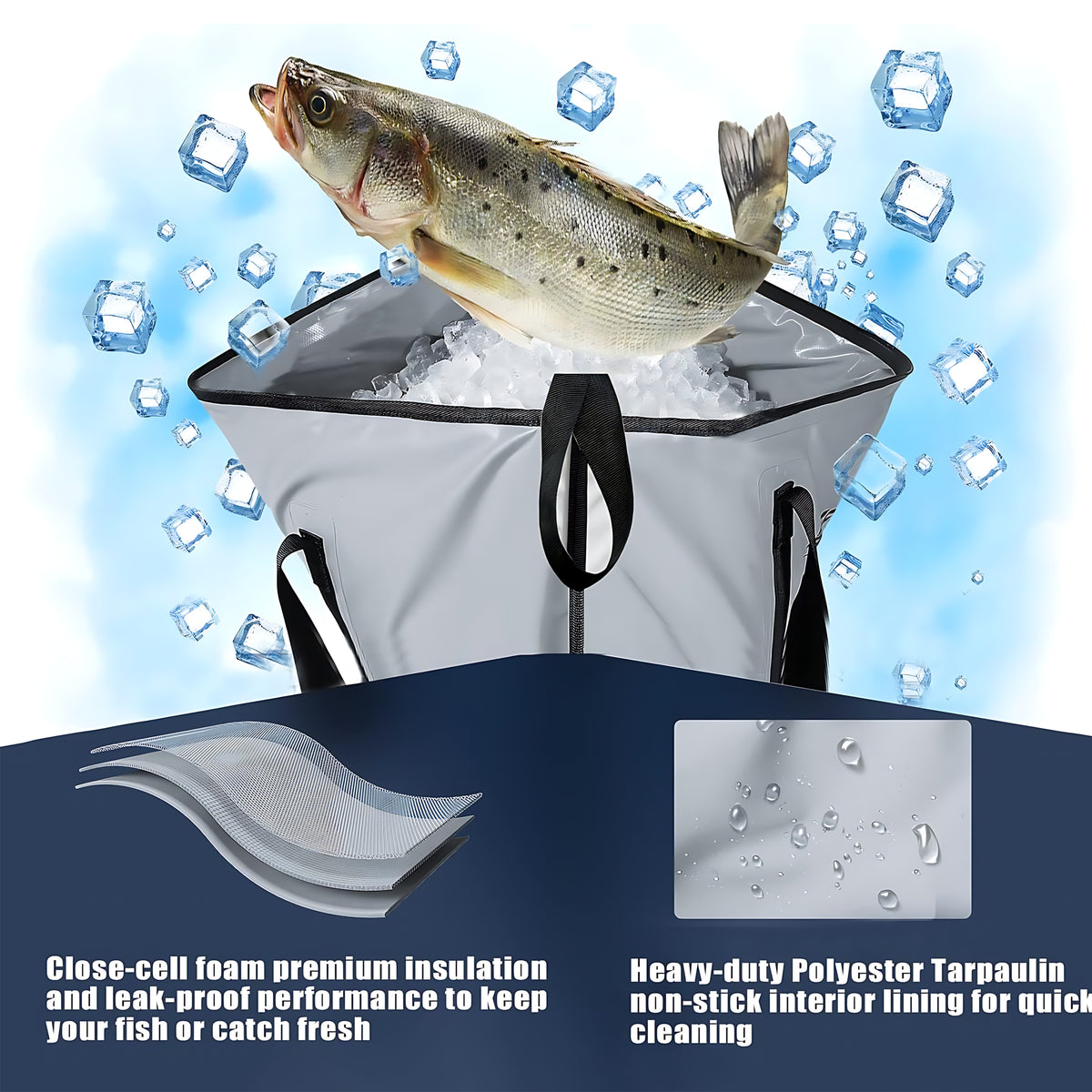 Fishing Cooler Bag Fishing Ice Bag - 100 x 45 cm