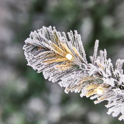 Snowy Oxford Pine: Prelit 180cm Christmas Tree