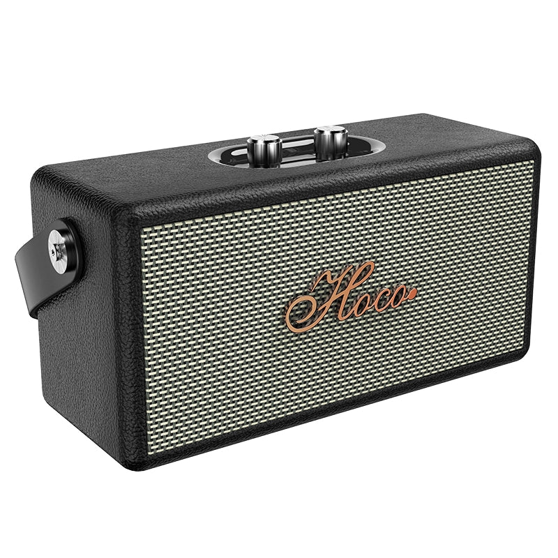 Hoco Classic & Stylish Dual-Mic Bluetooth Speaker - Vintage Design Portable Wireless Speaker with TWS